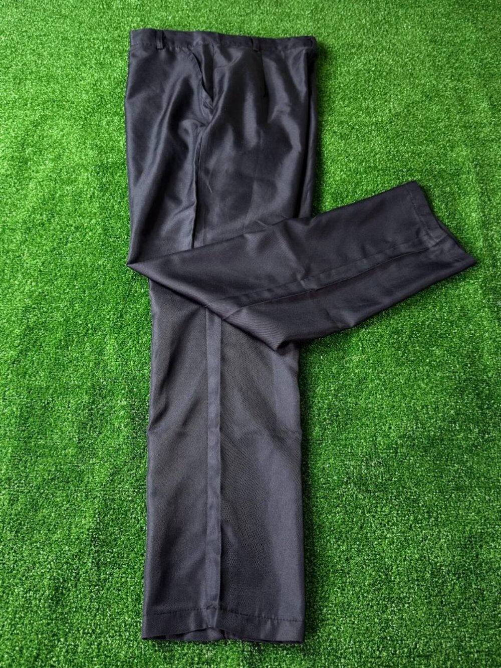 Unbranded Kids Black Dress Pants Flat Front Formal Trousers Size XS